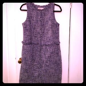 Michael Kors navy, black, & white tweed dress -4